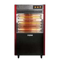 3단 건강온열 카본온풍기6평(3.000W)진회색&레드(투톤)