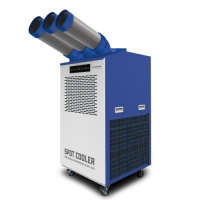 캐로스  3구이동식에어컨7,030W 물통/자연배수 블루